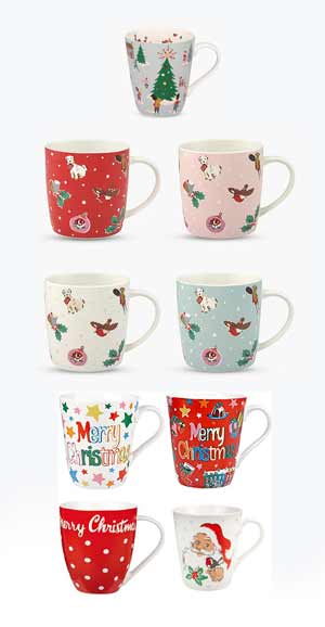 bone china christmas mugs uk