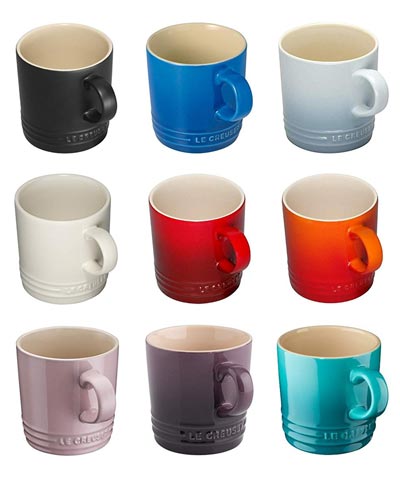 le creuset mug size comparison