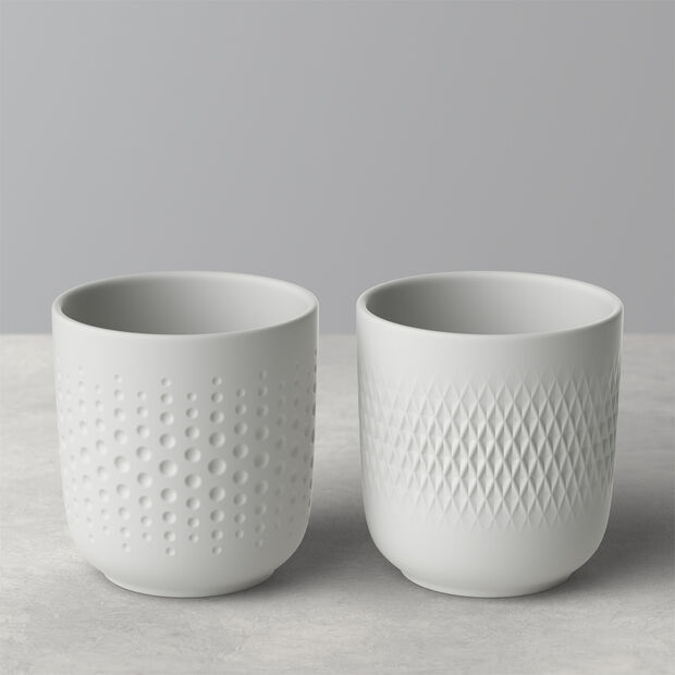 Villeroy And Boch Manufacture Collier Blanc Mugs